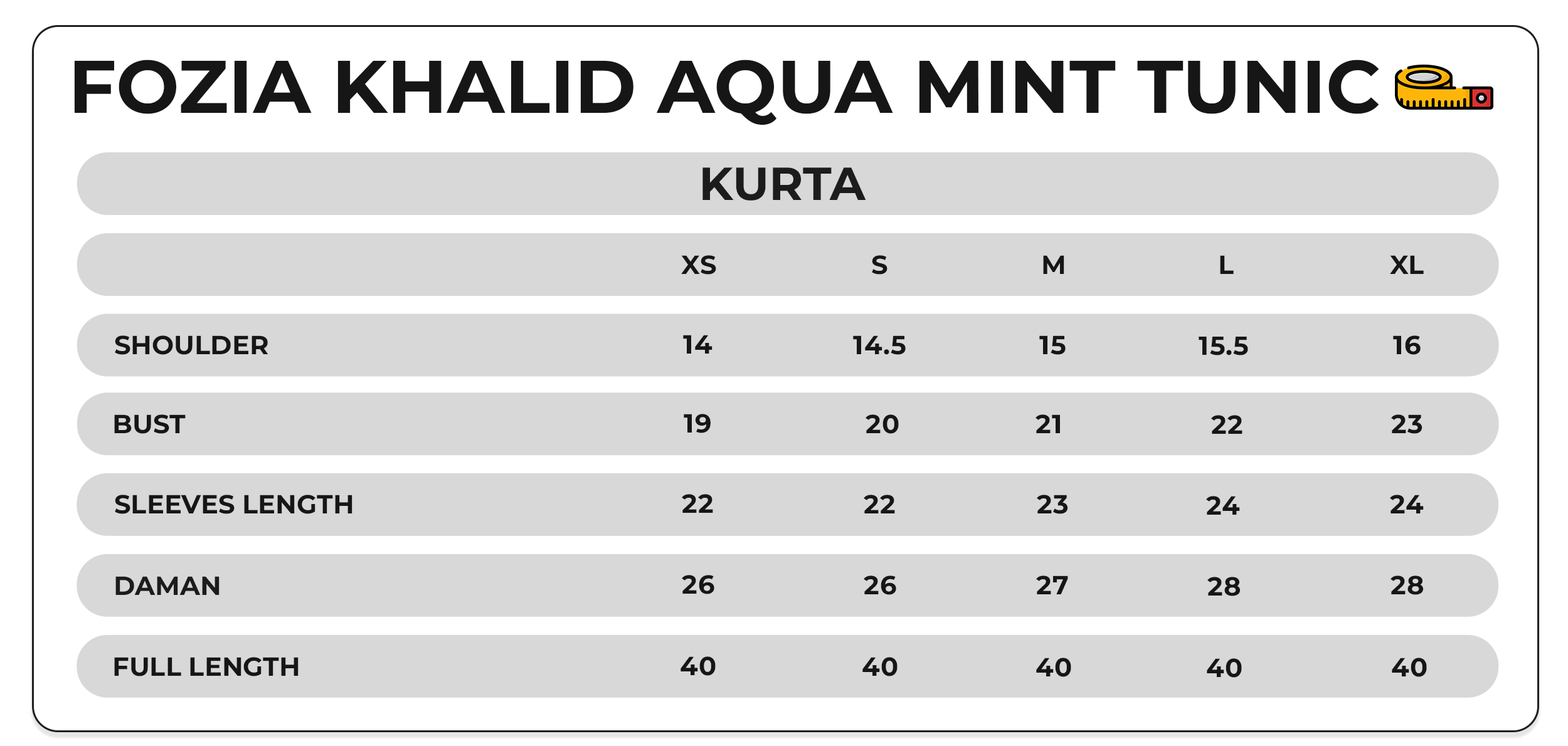 Size Chart Image