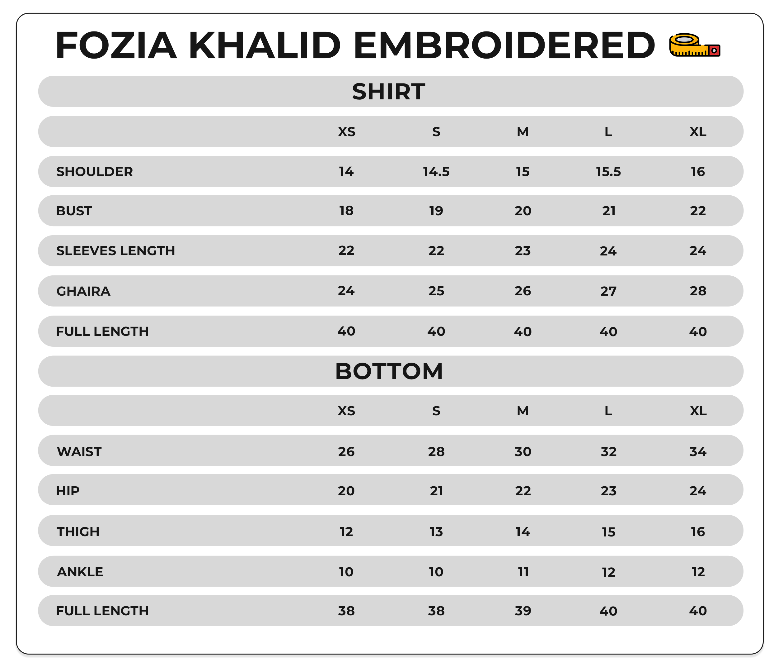 Size Chart Image