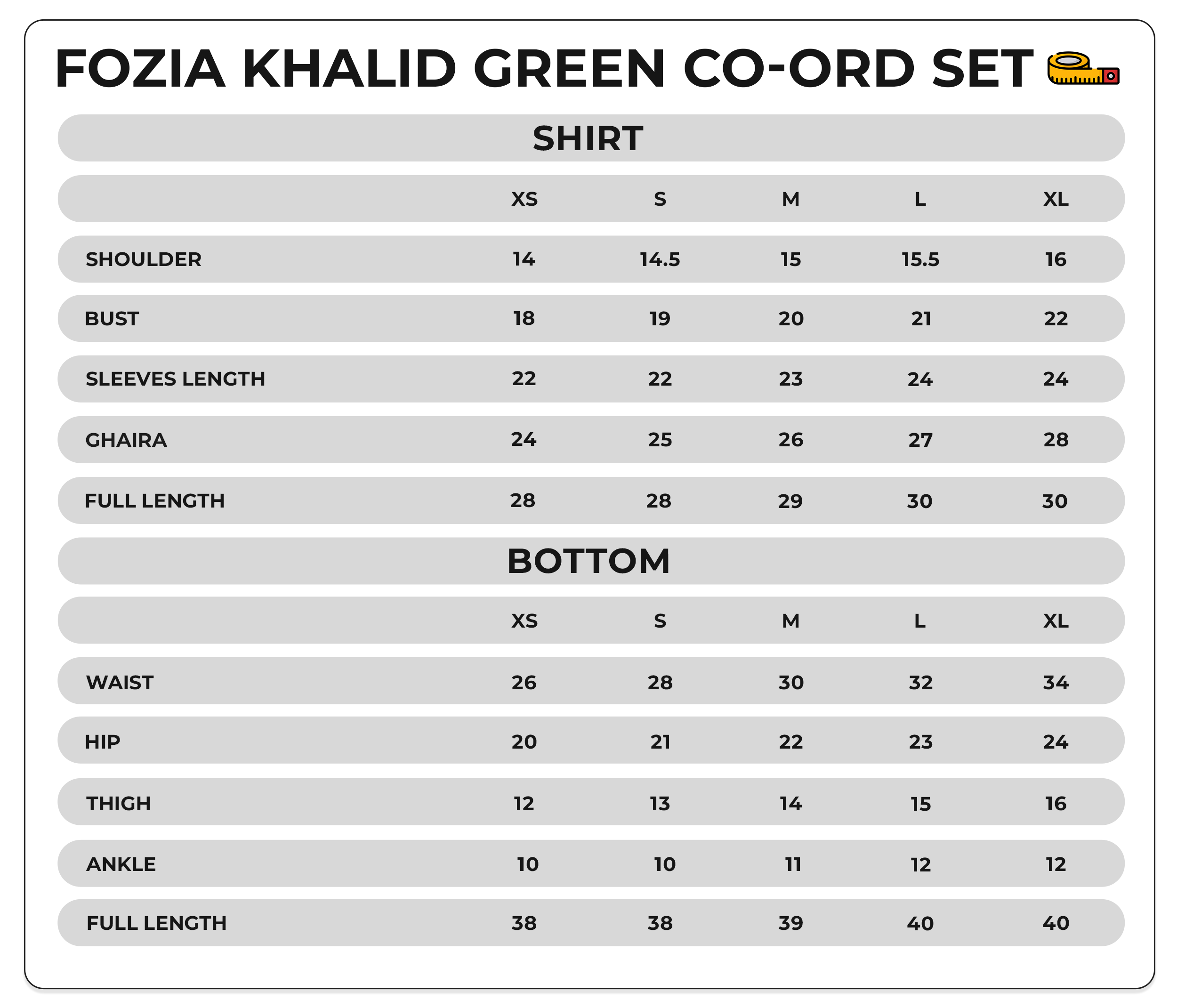 Size Chart Image