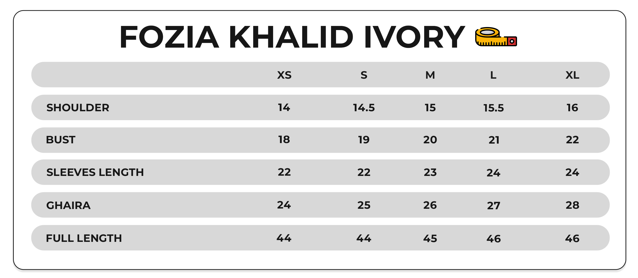 Size Chart Image