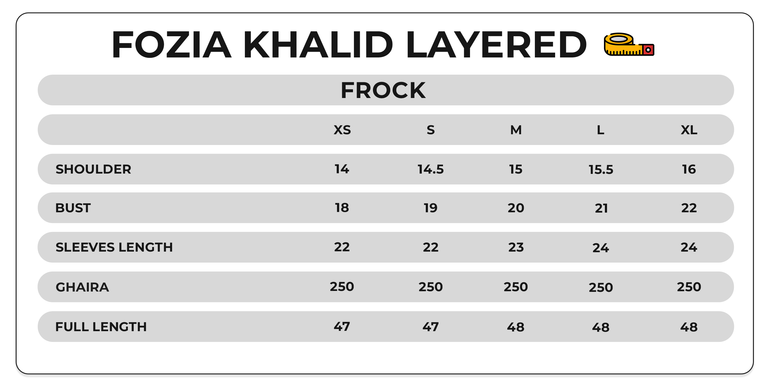 Size Chart Image