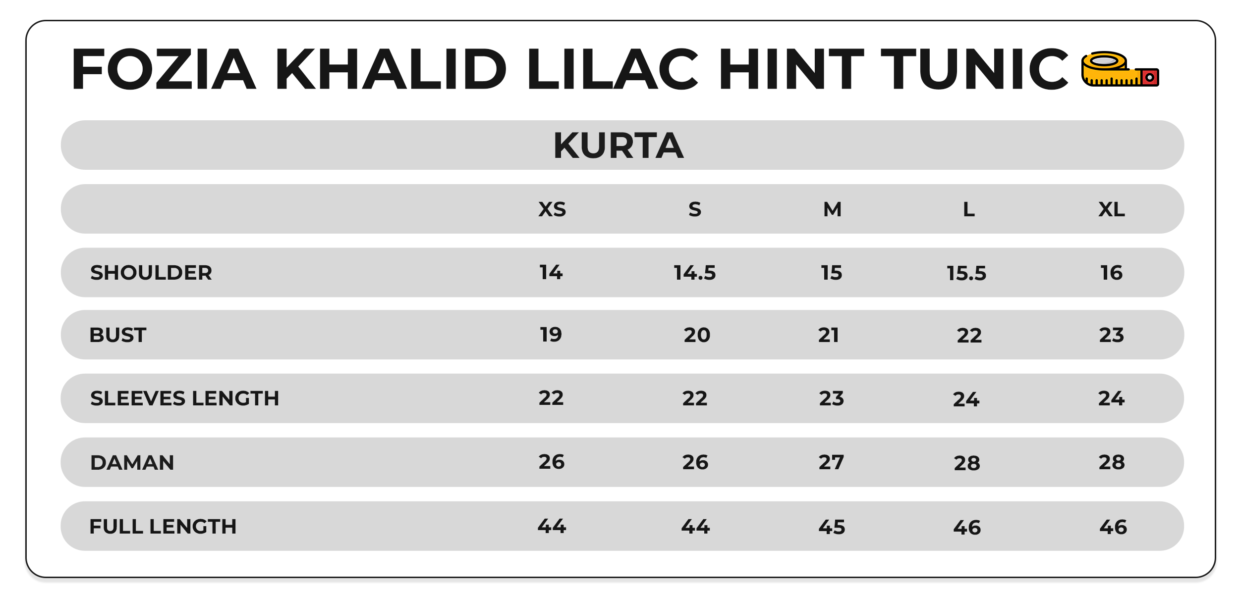 Size Chart Image