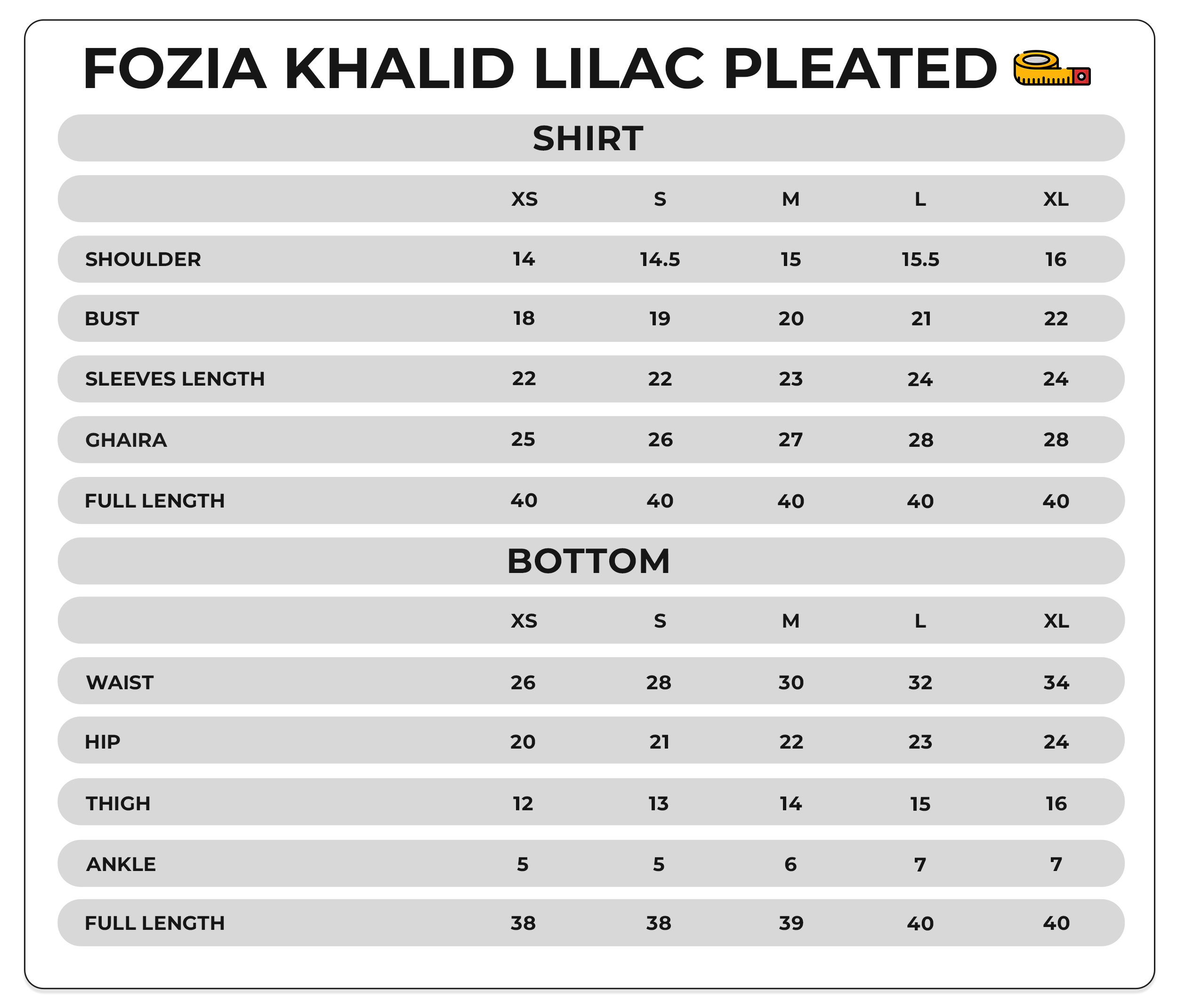 Size Chart Image