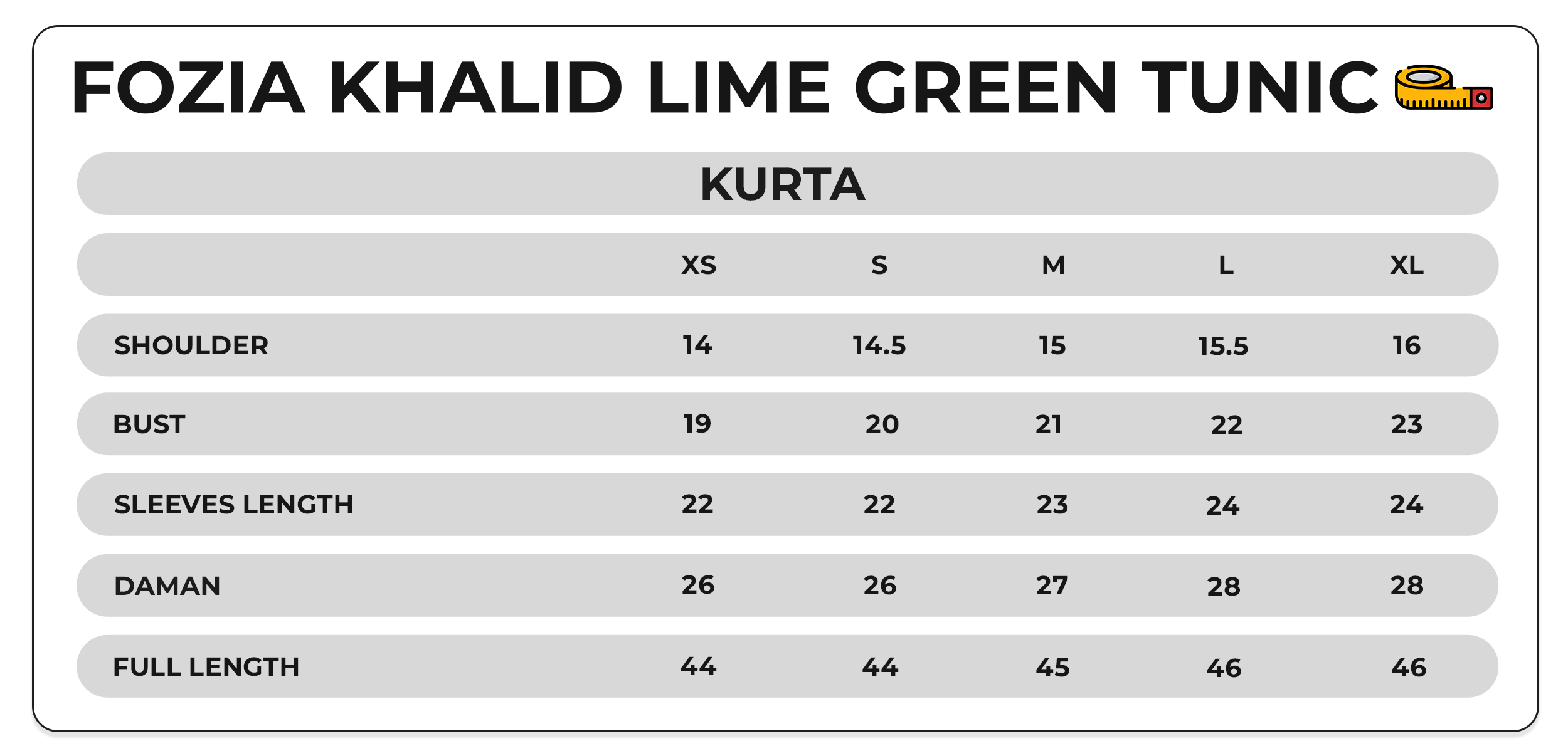 Size Chart Image