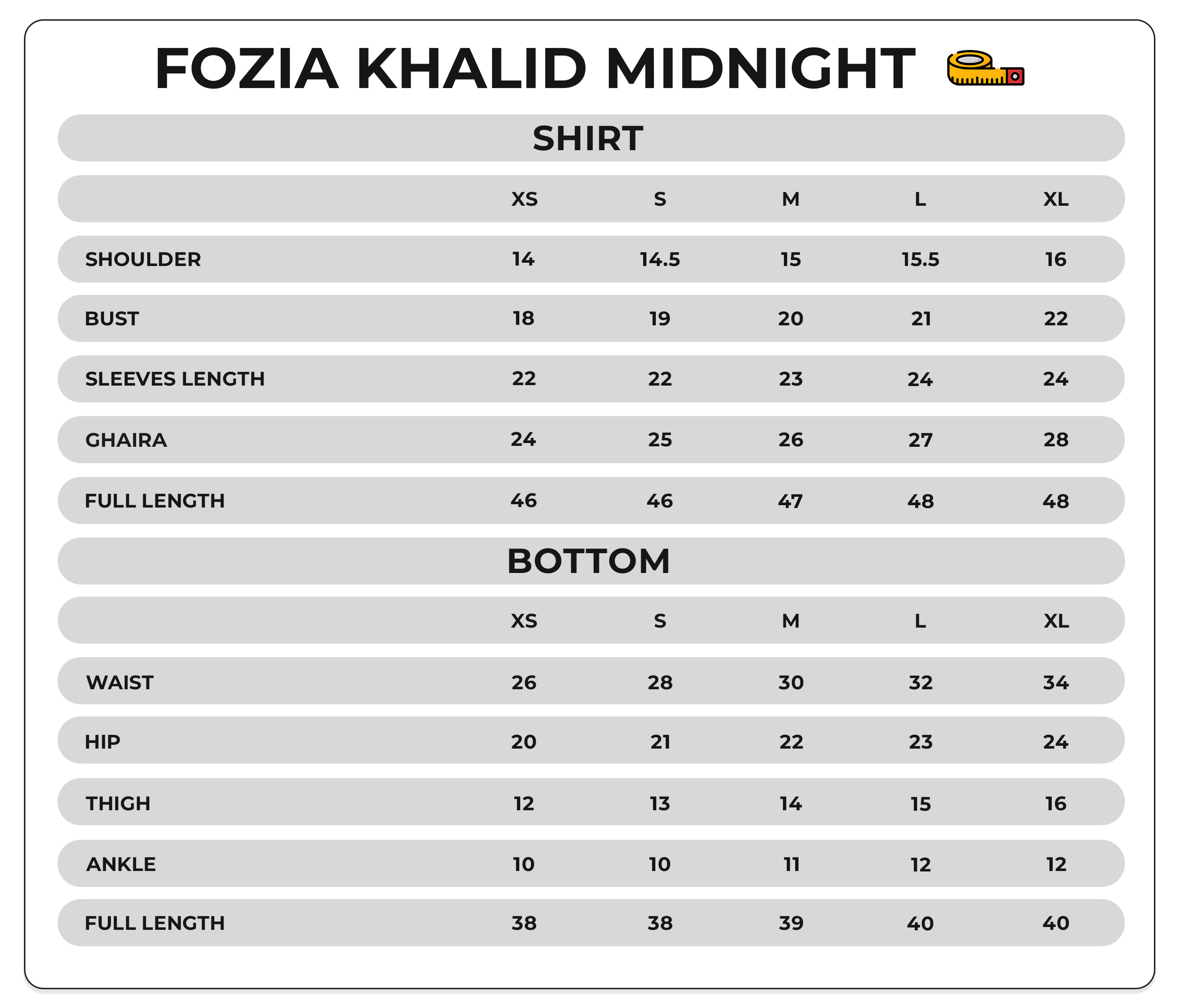 Size Chart Image