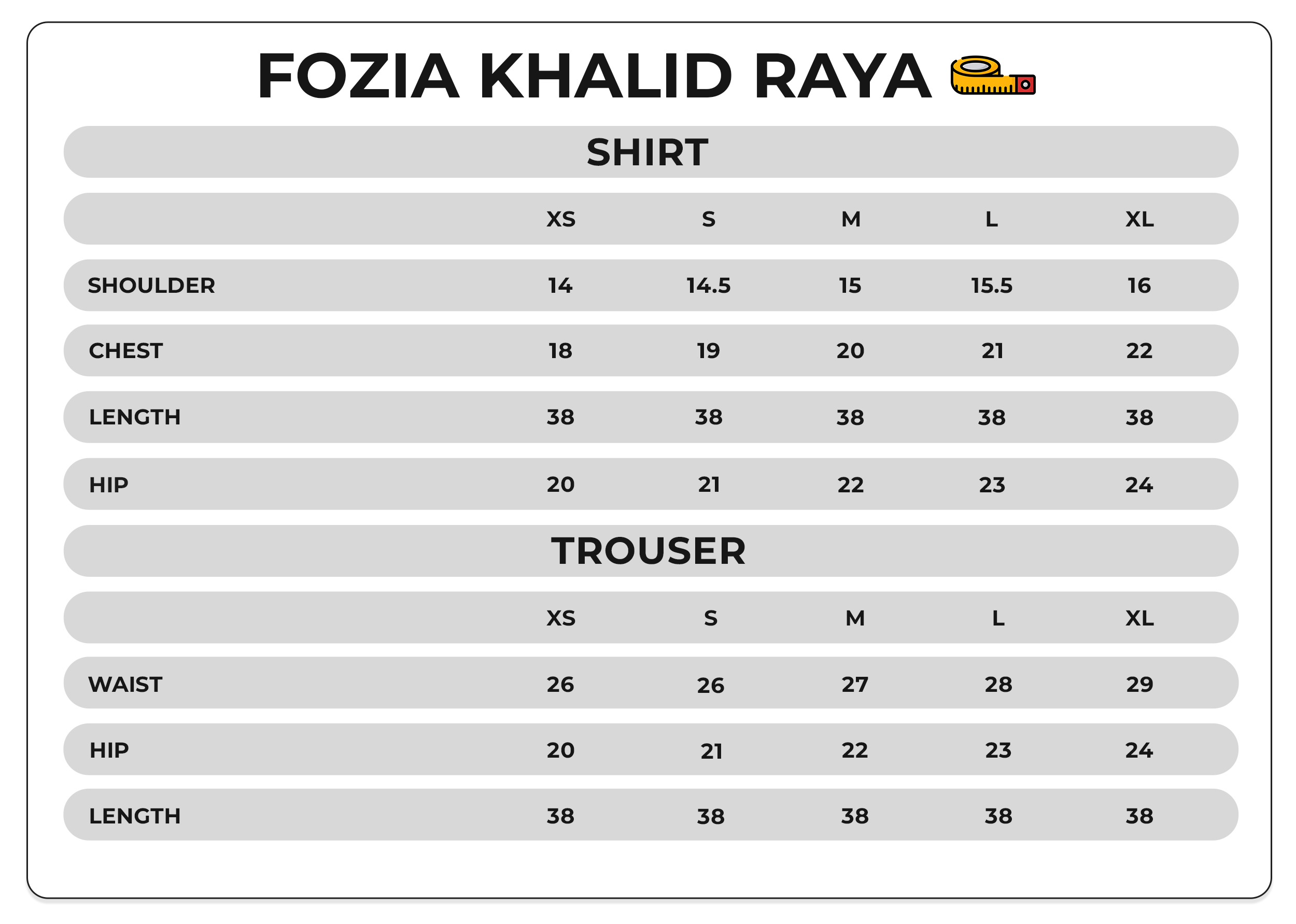 Size Chart Image