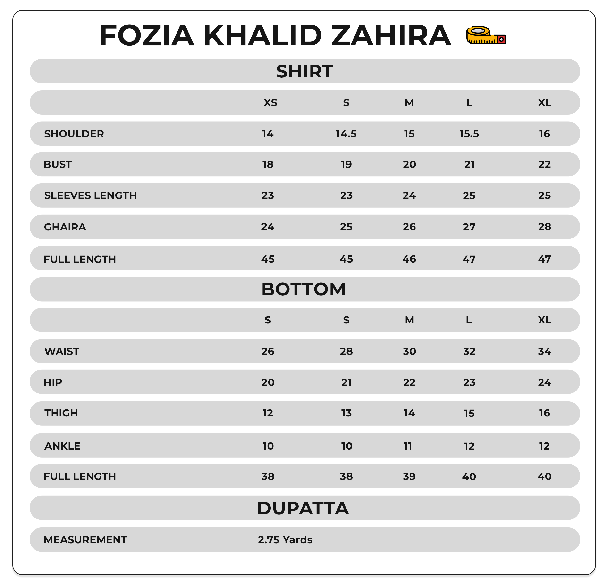 Size Chart Image