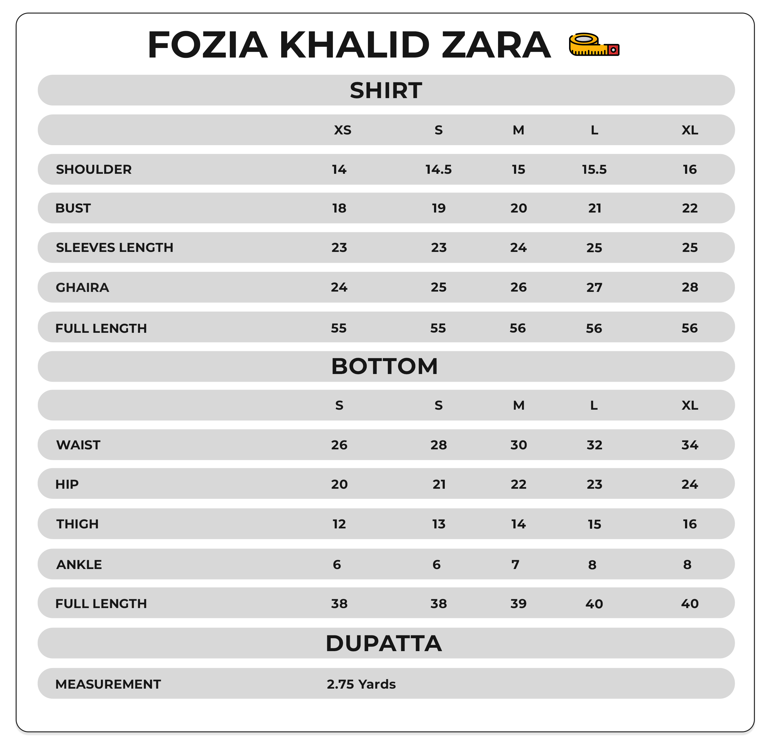 Size Chart Image