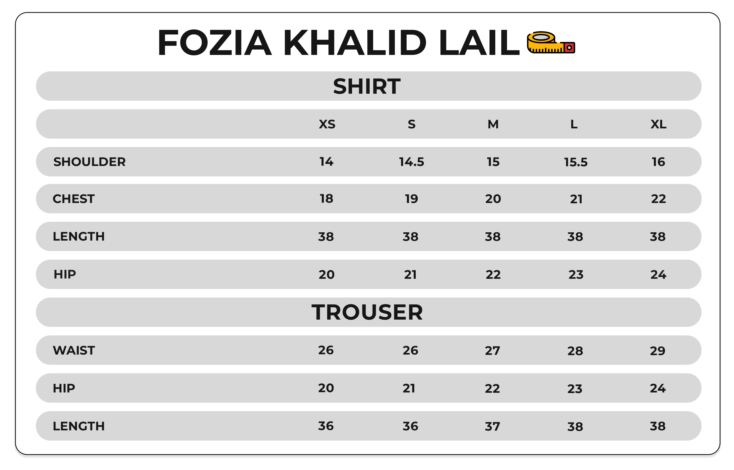 Size Chart Image