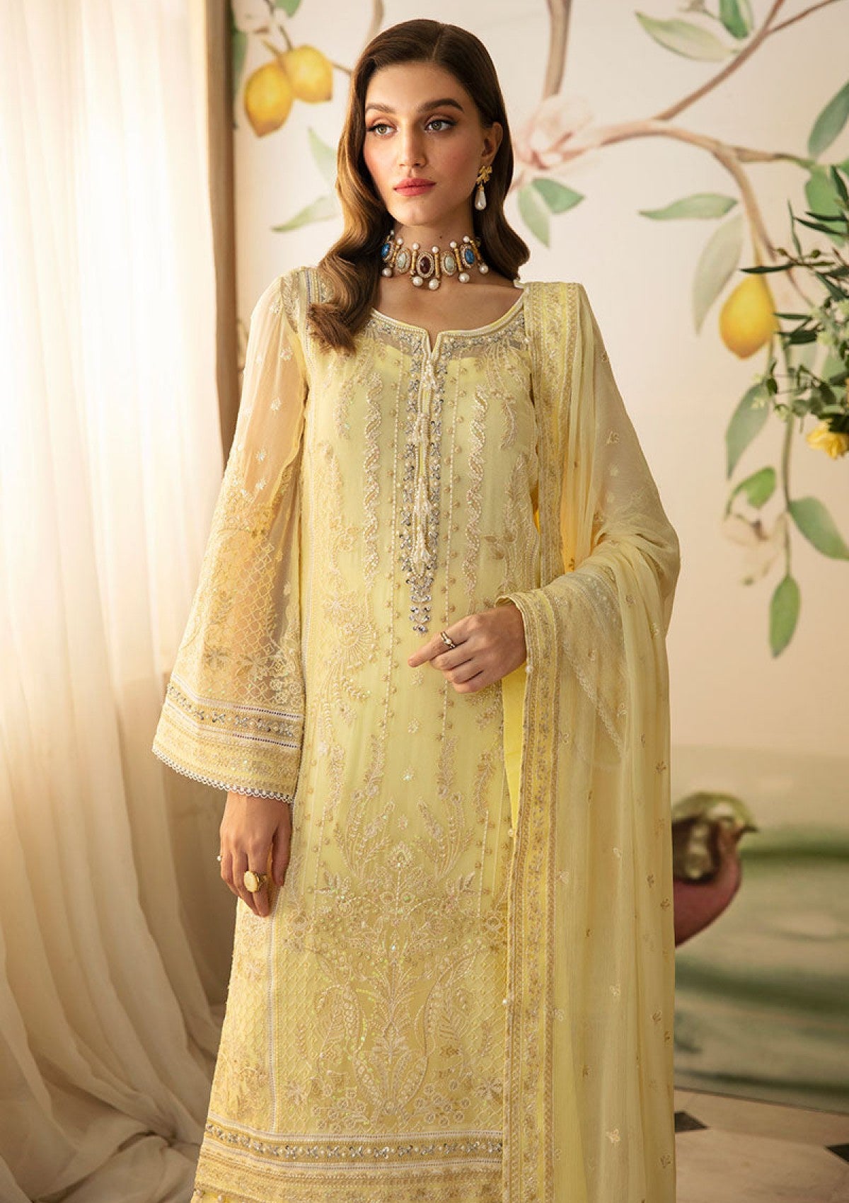 Formal Collection - Gulaal - Embroidered Chiffon - Vol 02 - GEC24#07 - Estrella