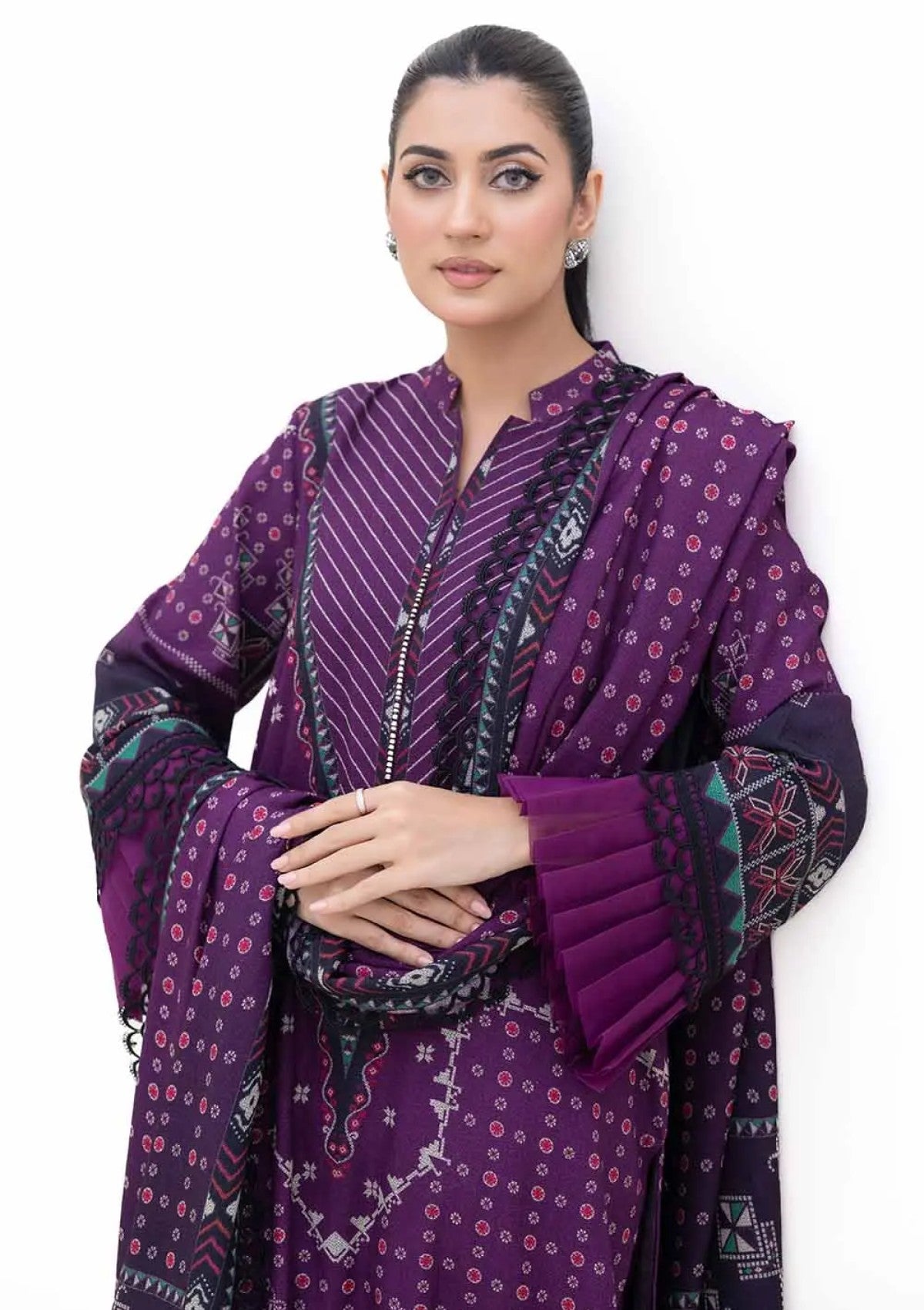 Winter Collection - Gul Ahmed - 3Pcs Unstitched 24 - DH-42008