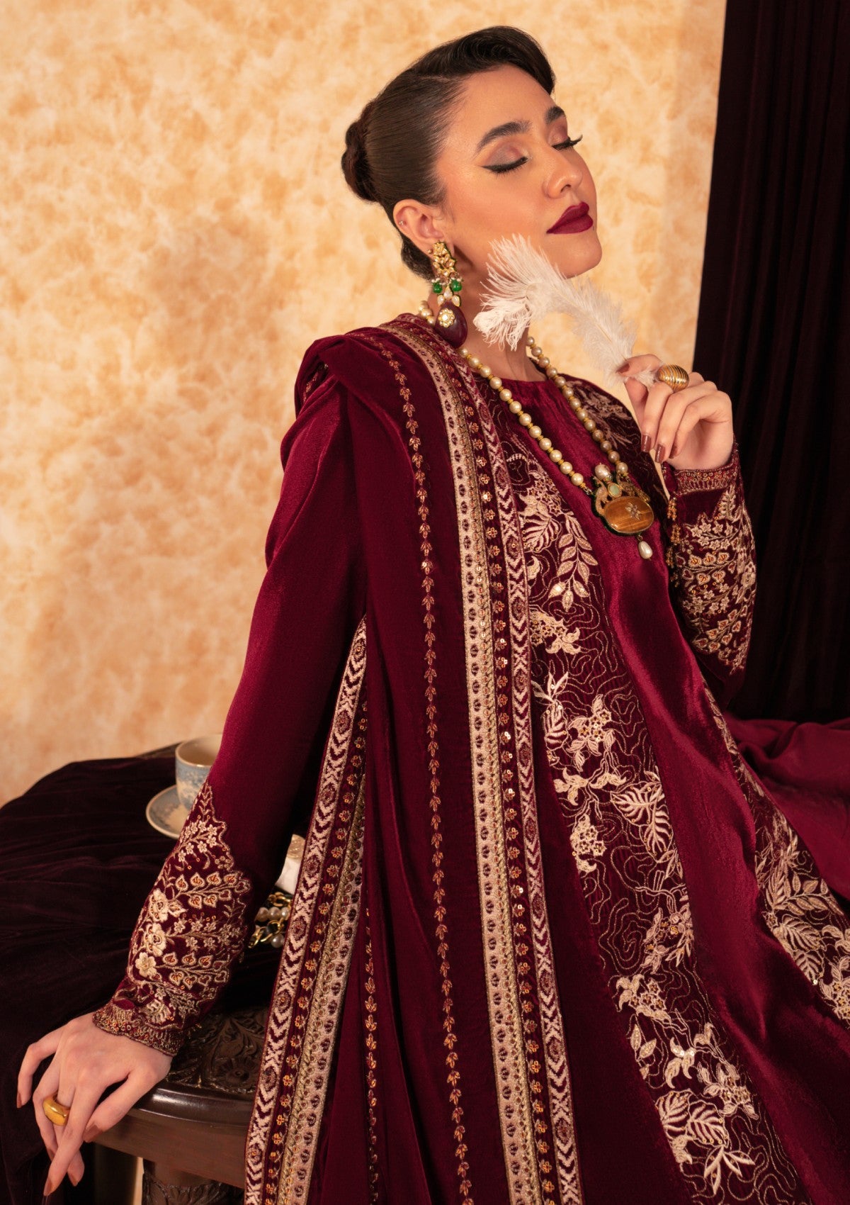 Pret Collection - Fozia Khalid - Velvet Deck 24 - Duchess