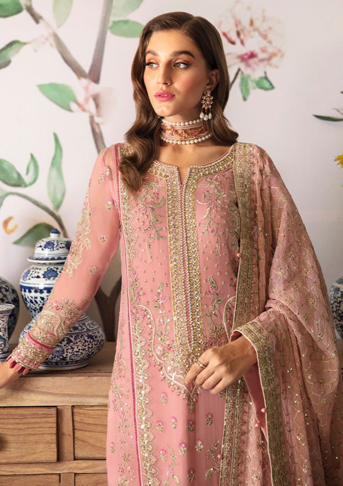 Formal Collection - Gulaal - Embroidered Chiffon - Vol 02 - GEC24#01 - Viviana