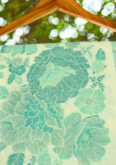 Pashmina Jamawar Work Shawl D - 05 - Cream