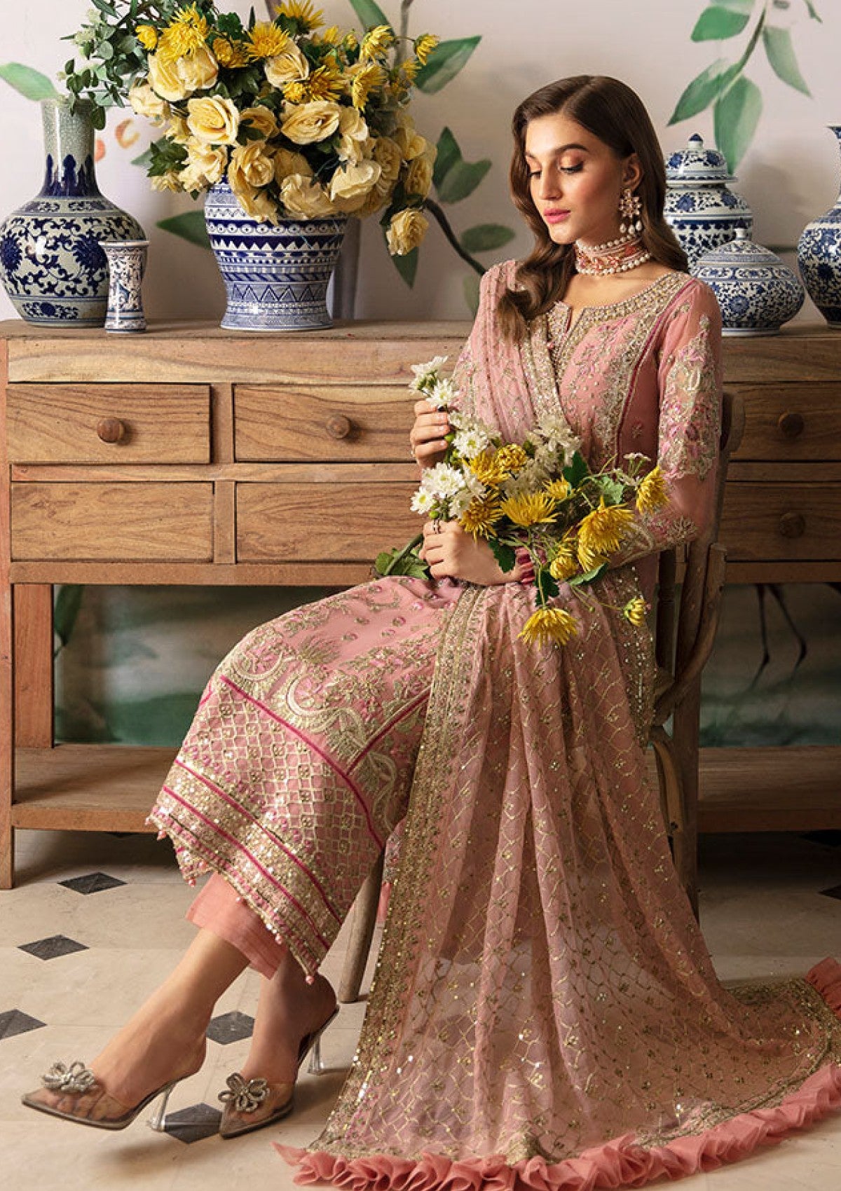 Formal Collection - Gulaal - Embroidered Chiffon - Vol 02 - GEC24#01 - Viviana