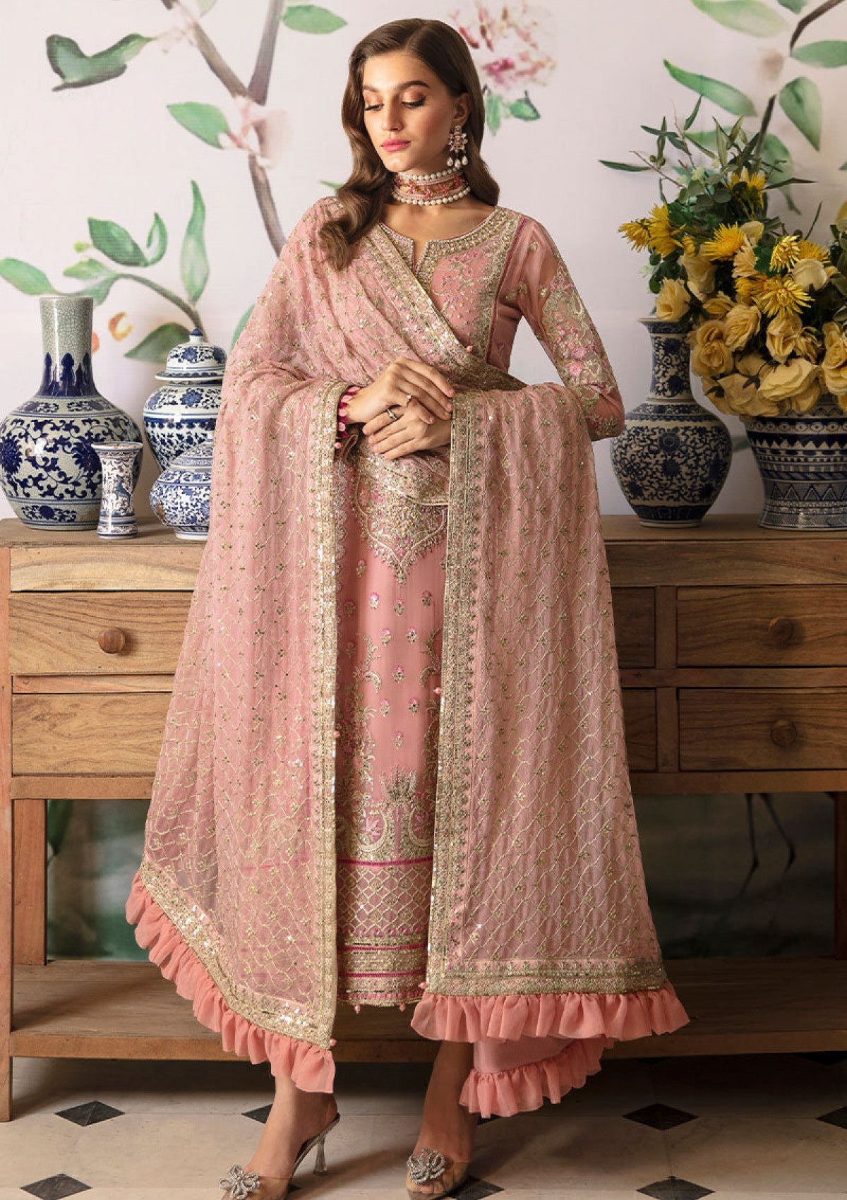 Formal Collection - Gulaal - Embroidered Chiffon - Vol 02 - GEC24#01 - Viviana