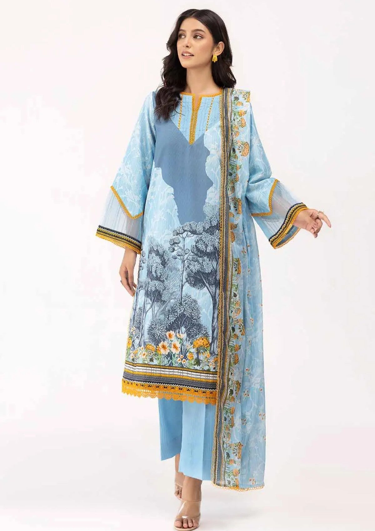 Winter Collection - Gul Ahmed - 3Pcs Unstitched 24 - CD-42004