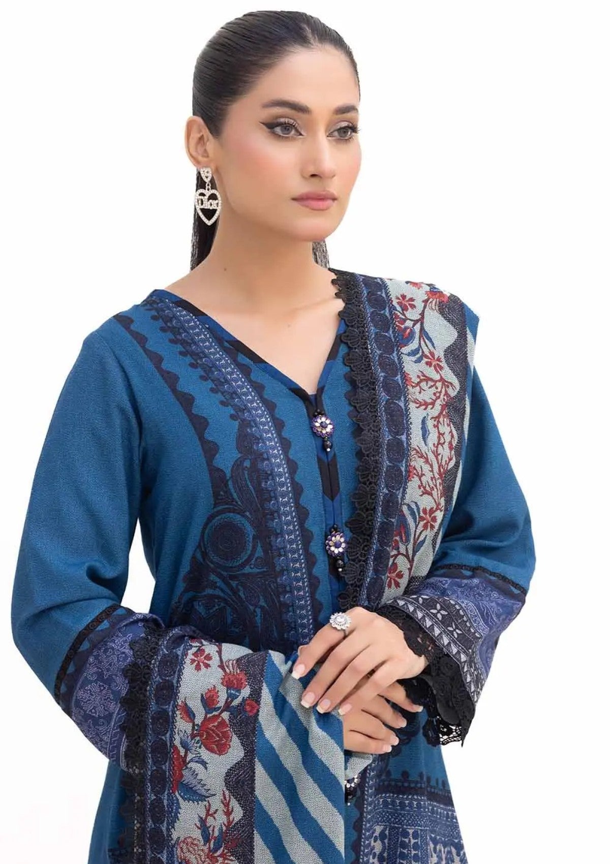 Winter Collection - Gul Ahmed - 3Pcs Unstitched 24 - DH-42009