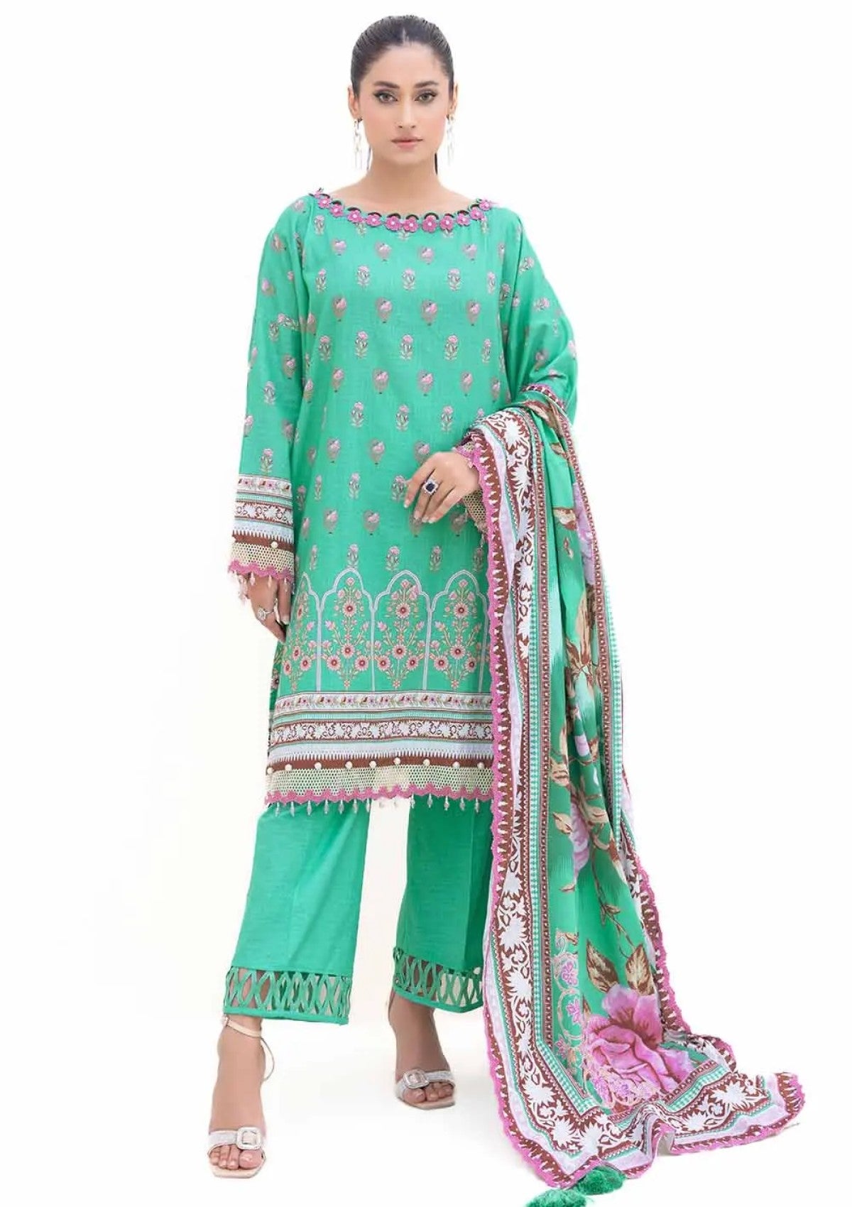 Winter Collection - Gul Ahmed - 3Pcs Unstitched 24 - K-42007 L