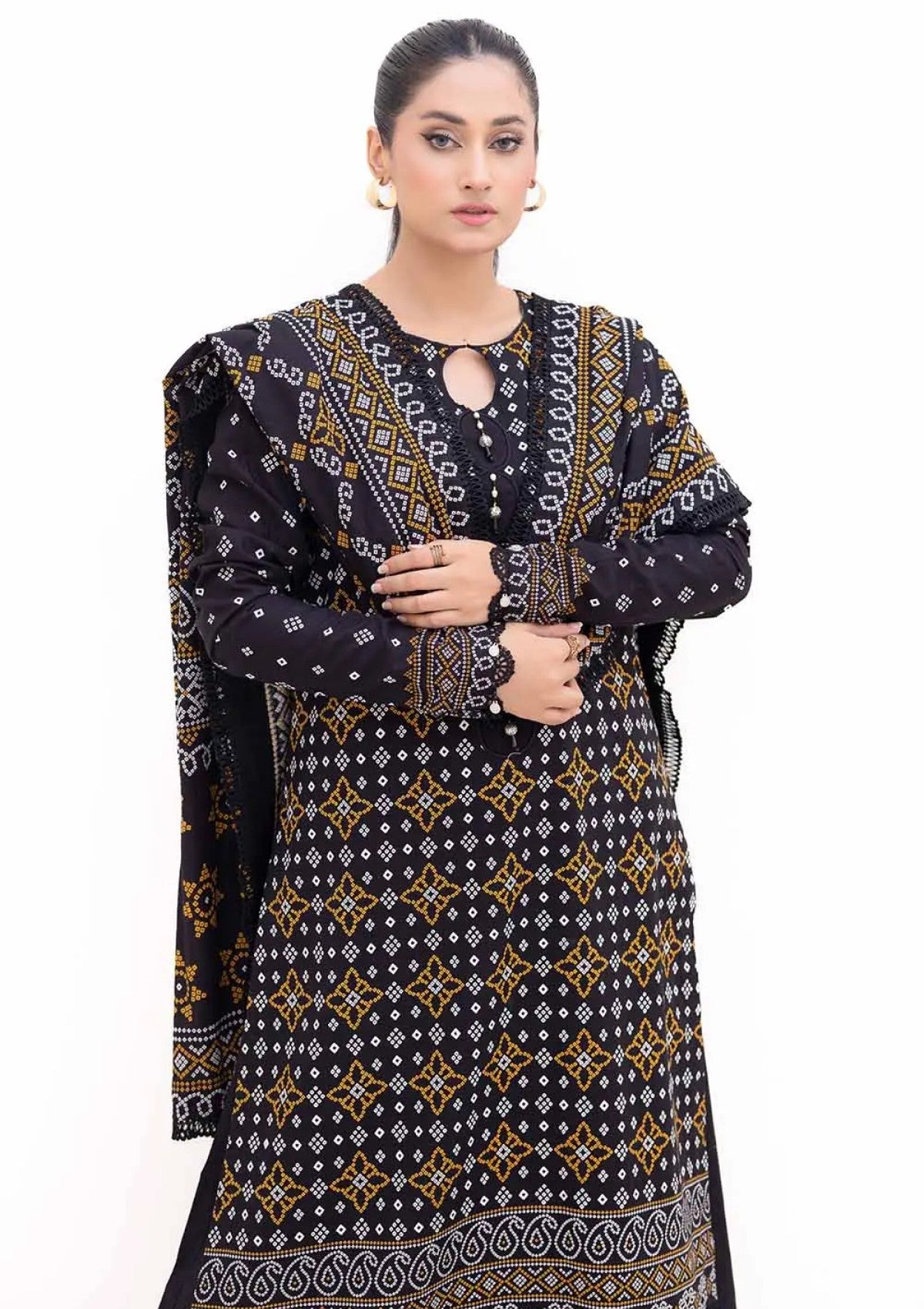 Winter Collection - Gul Ahmed - 3Pcs Unstitched 24 - K-42003 T