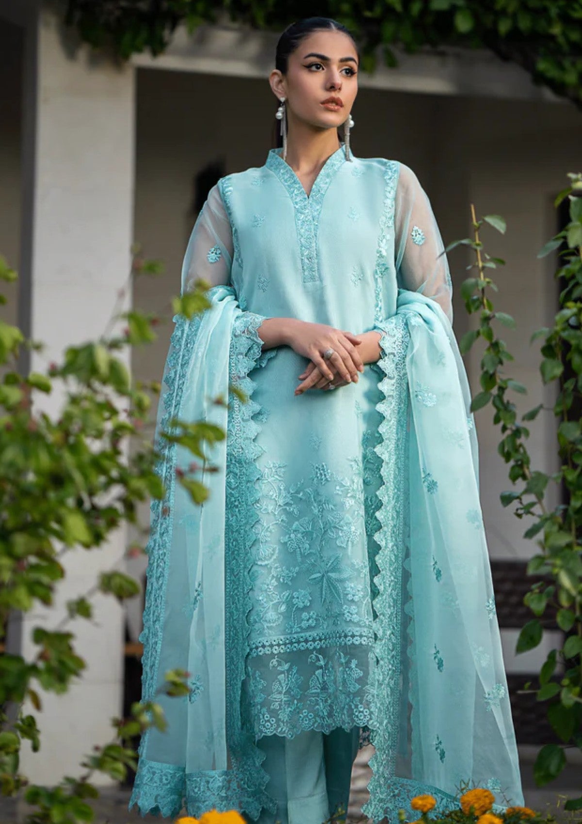 Pret Collection - Aneeqa hashmi - Qaisiri 24 - Ice Blue