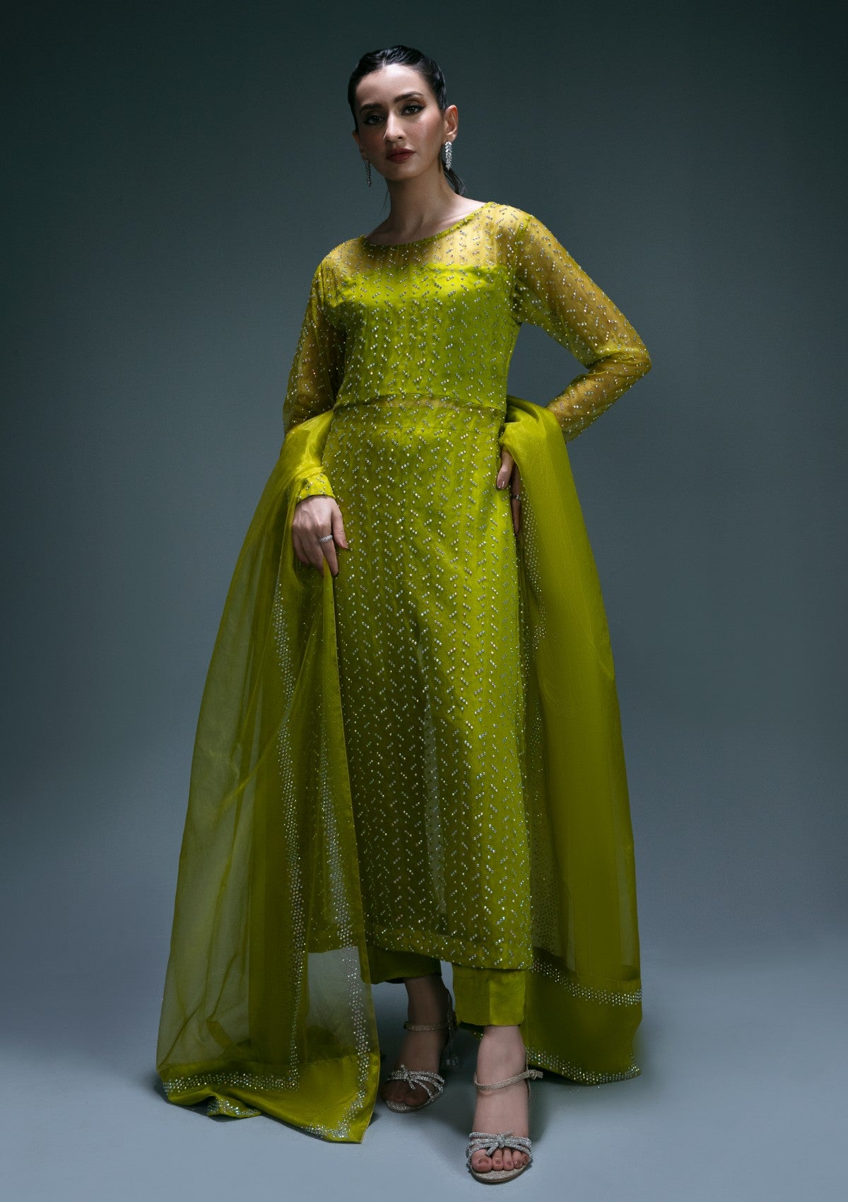 Pret Collection - Sidra Fahad - Elienna 24 - Apple Green