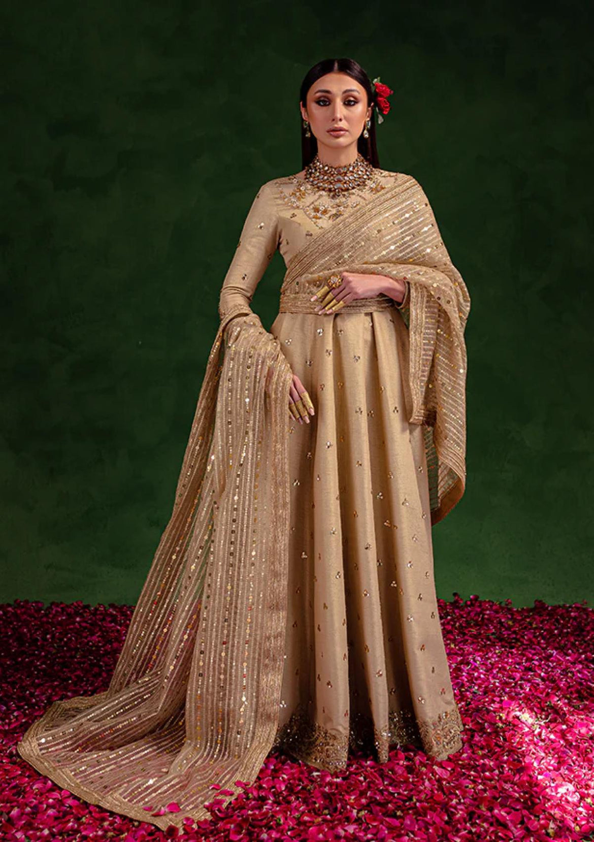 pishwas dress designs pakistani Traditional Pishwas Frock Lehenga Pakistani Bridal Dress SMALL