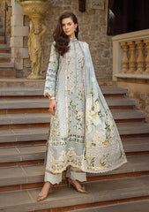 Lawn Collection - Elaf - Print Chikankari 24 - ECT-05A - Waterlilly