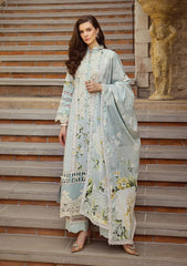 Lawn Collection - Elaf - Print Chikankari 24 - ECT-05A - Waterlilly