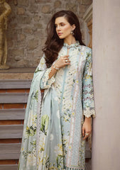 Lawn Collection - Elaf - Print Chikankari 24 - ECT-05A - Waterlilly