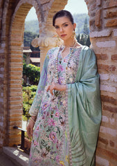 Lawn Collection - Elaf - Print Chikankari 24 - ECT-03B - Oak Mist