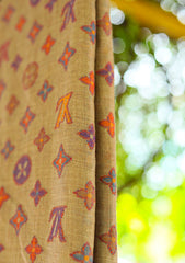 Pashmina Jamawar  Shawl D - 06 - Brown
