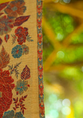 Pashmina Jamawar  Shawl D - 05 - B Brown