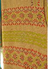 Wool Needle Work Shawl D - 52