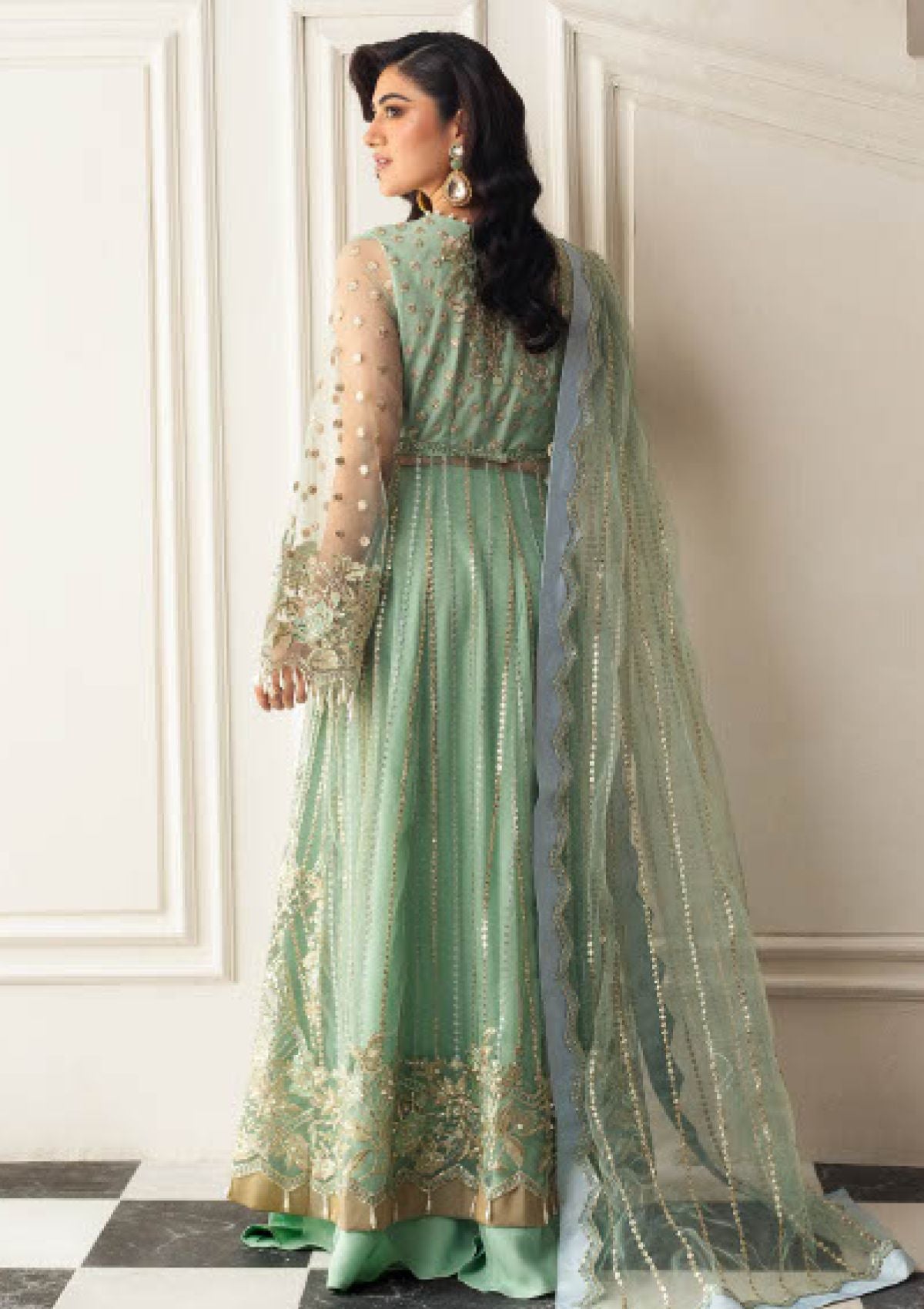 Formal Collection - Mushq - Hemline - Aura Debut - Wedding - MSQ24#01 - Pistachio