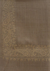 Wool Ari Work Shawl D - 21H - L BROWN