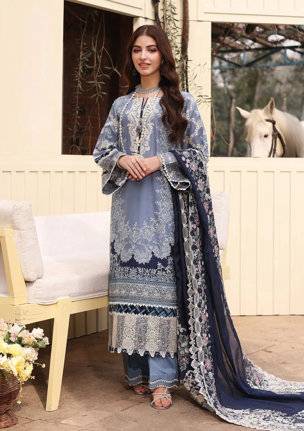 Lawn Collection - Kahf - Festive - KFL24#04 - Kinza