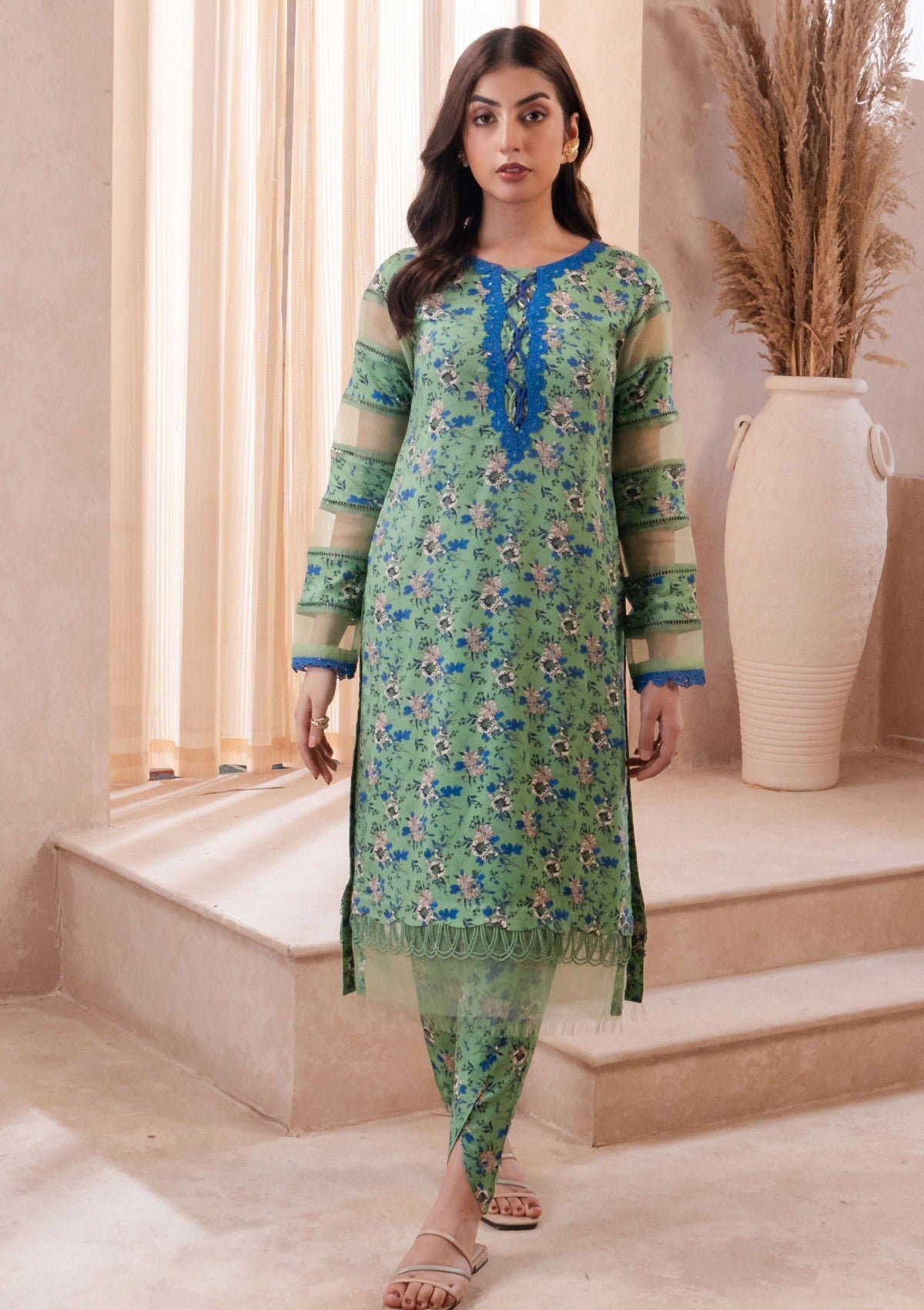 Winter Collection - Meerak - Fiore - 2 Piece - MF24#02 - Jade