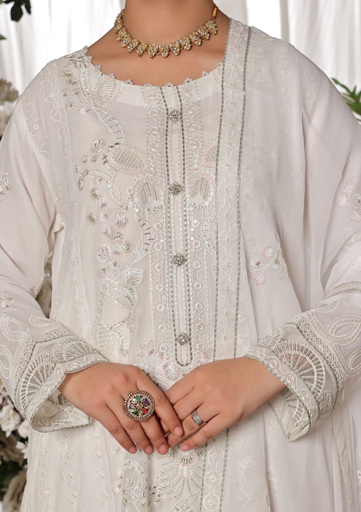 Formal Collection - Dressline - Sona Chandi 24 - White 1