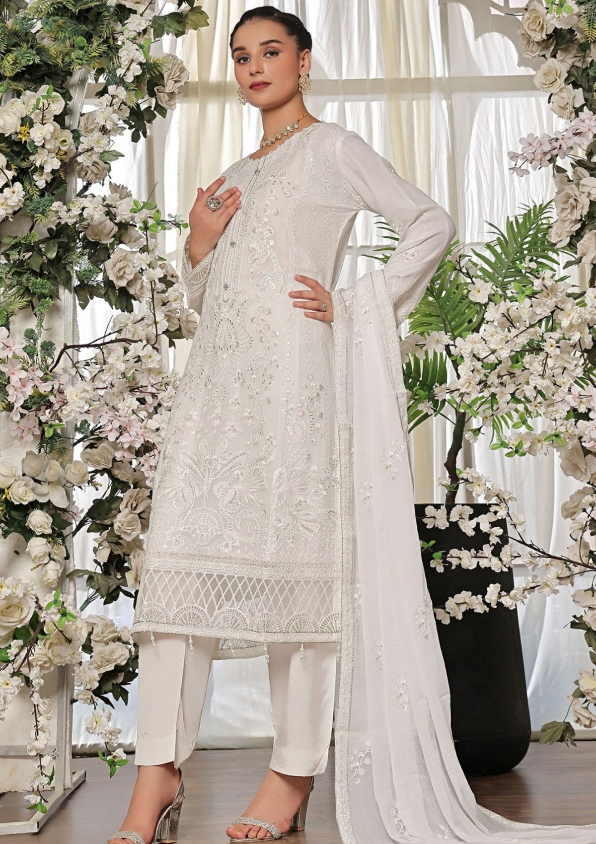 Formal Collection - Dressline - Sona Chandi 24 - White 1