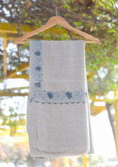 Wool Ari Work Shawl D - 32 - M Grey