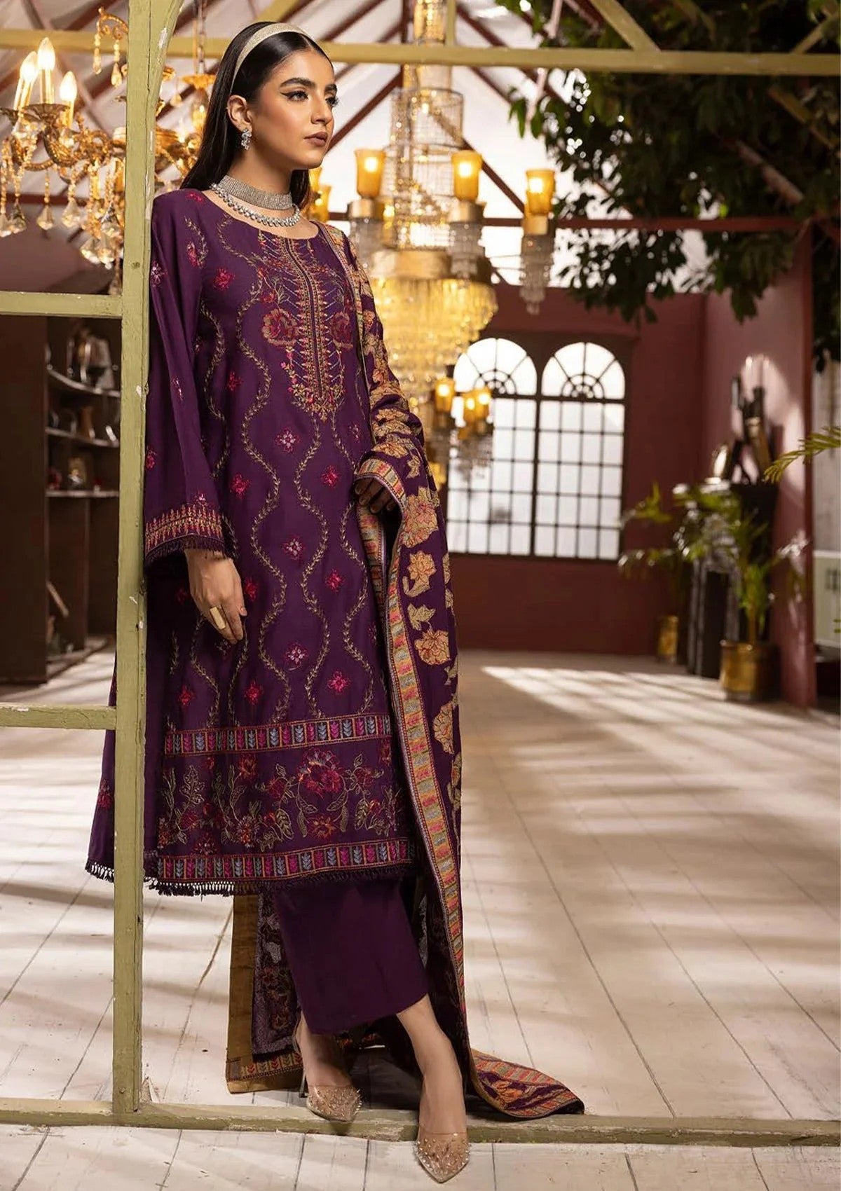 Winter Collection - Shaista - Premium Embroidered Karandi - SPK23#156