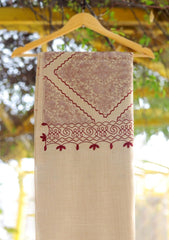 Wool Ari Work Shawl D - 30 - L Golden