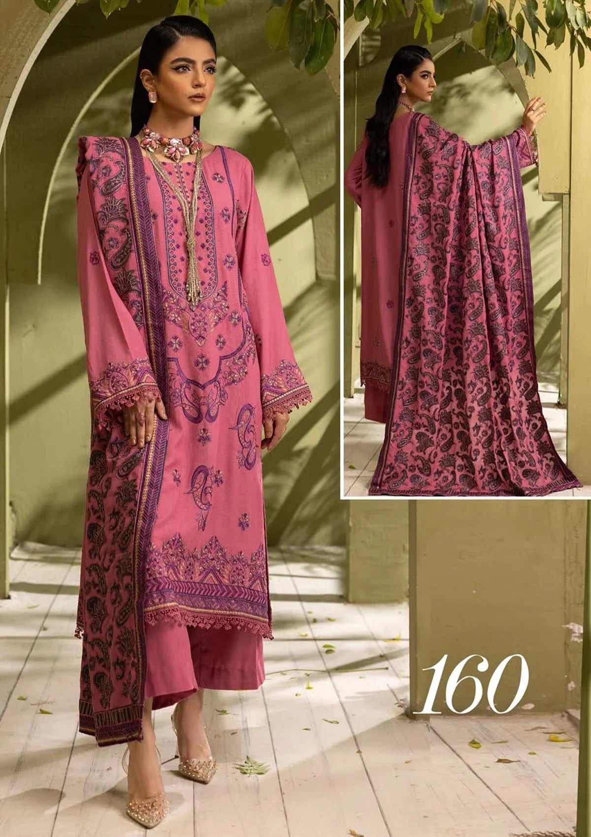 Winter Collection - Shaista - Premium Embroidered Karandi - SPK23#160