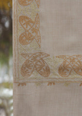 Wool Ari Work Shawl D - 24 - FAWN