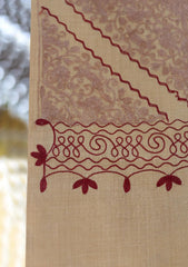 Wool Ari Work Shawl D - 30 - L Golden