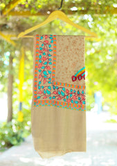 Wool Embroidered Shawl D - 13