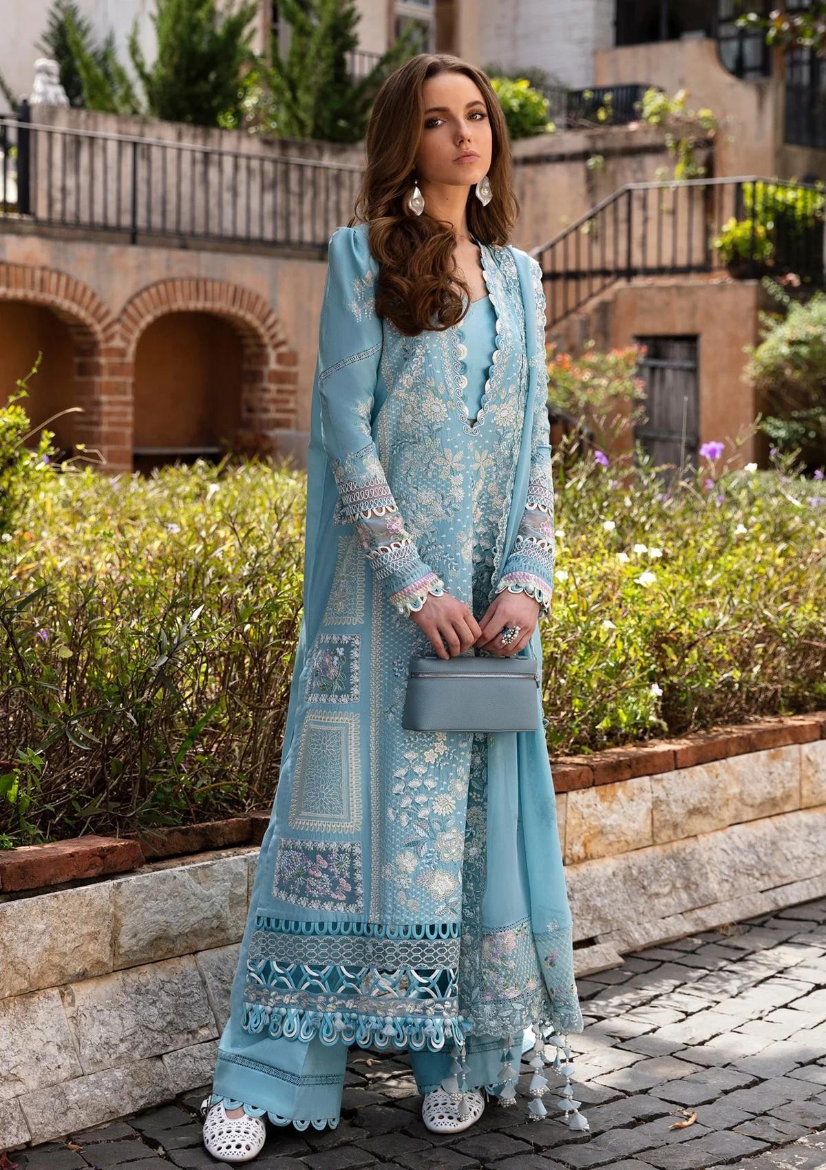 Lawn Collection - Republic Womenswear - Ilana - RW24#4B - Azure