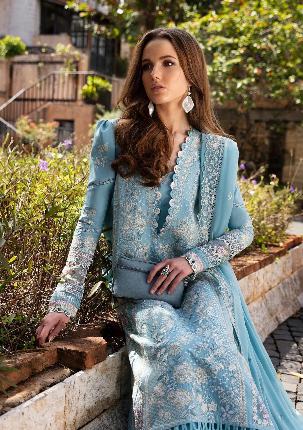 Lawn Collection - Republic Womenswear - Ilana - RW24#4B - Azure