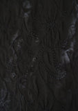 Lawn Chikankari Shawl D - 13 - Black